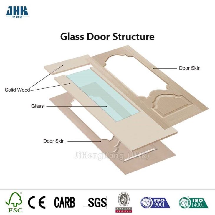 厚钢化玻璃面板 室内玻璃门